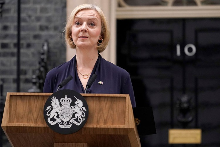 Liz Tras na čelu britanske vlade bila samo 45 dana. Foto Tanjug/AP