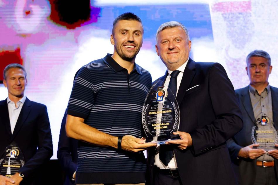 Nemanji Gordiću nagrada za životno djelo u ABA ligi: "Isti osjećaj kao i 2005. godine - košarku volim isto kao i tada!"